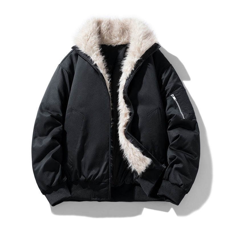 Norvane Fur-Lined Bomber Jacket