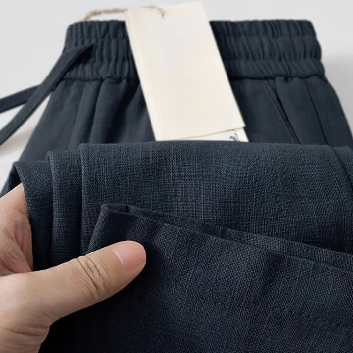 Lusso Linen Pants - Redwood Main