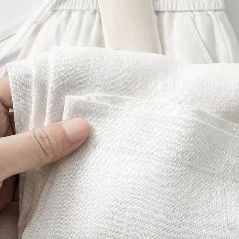 Lusso Linen Pants - Redwood Main