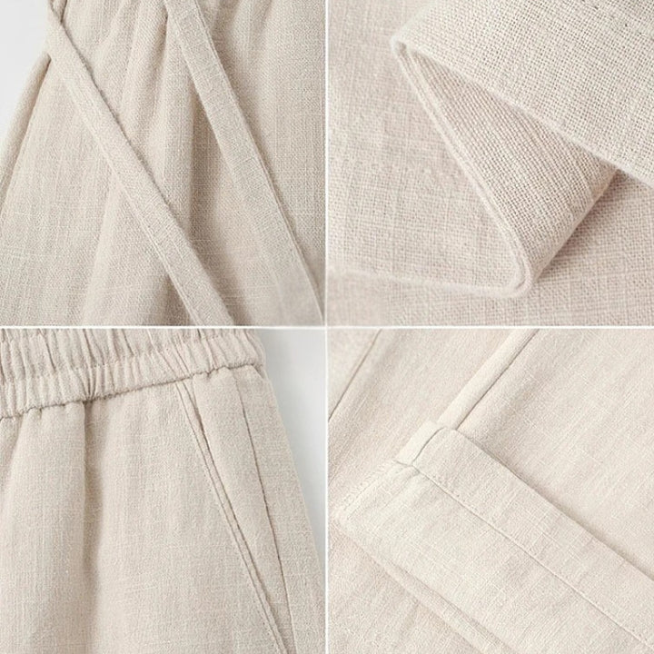 Lusso Linen Pants - Redwood Main