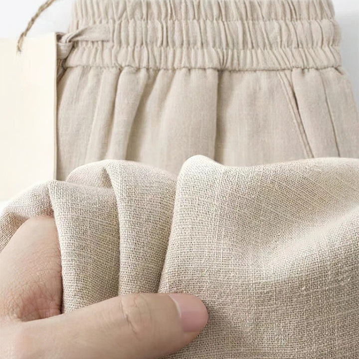 Lusso Linen Pants - Redwood Main