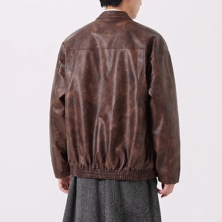 Mystic Leather Jacket - Redwood Main