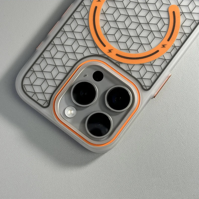 Power Hex Iphone Case - Redwood Main