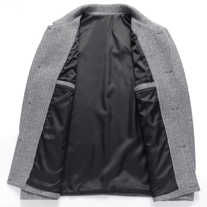 Lorenzo Herringbone Jacket - Redwood Main