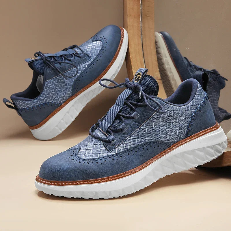 Ascaro Leather Sneakers - Redwood Main