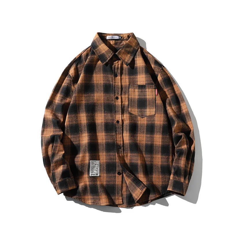 Gridlock Flannel Shirt - Redwood Main