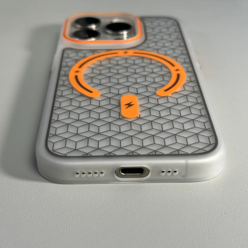 Power Hex Iphone Case - Redwood Main