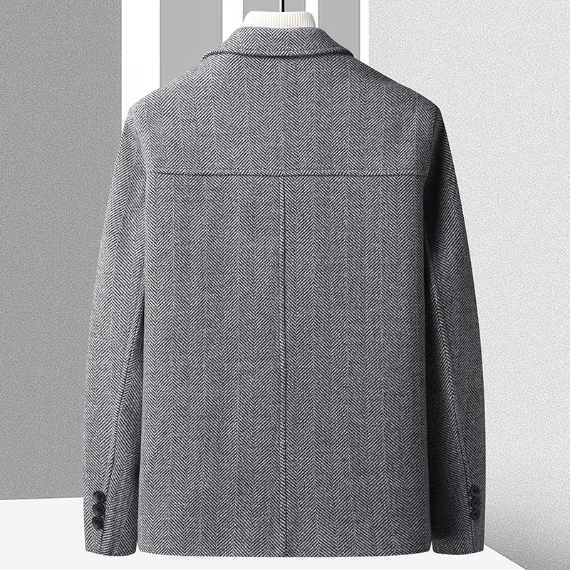 Lorenzo Herringbone Jacket - Redwood Main