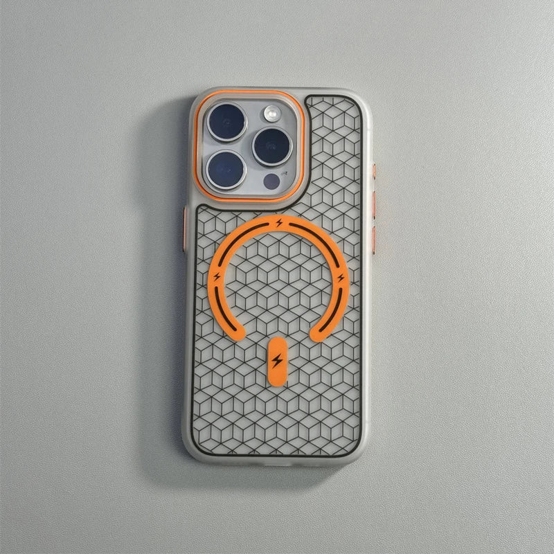 Power Hex Iphone Case - Redwood Main