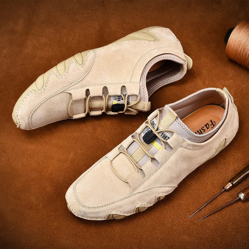 Wayfinder Leather Shoes - Redwood Main