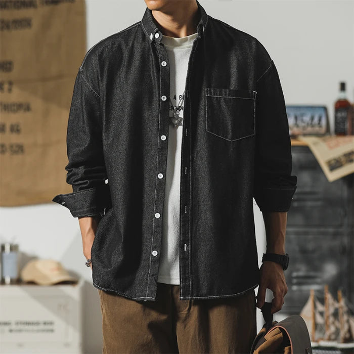 Atlas Denim Shirt - Redwood Main