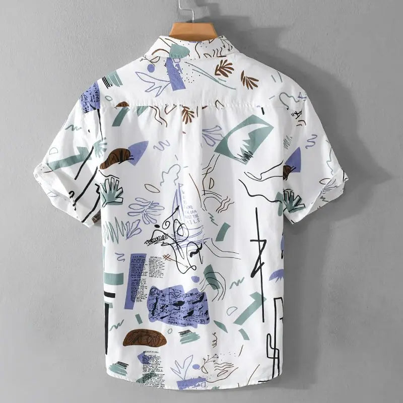 Vinito Abstract Shirt - Redwood Main