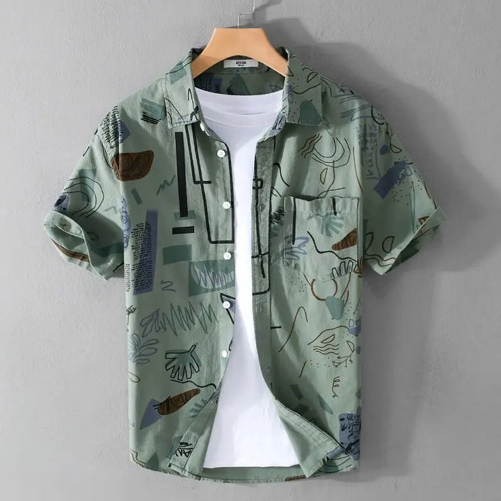 Vinito Abstract Shirt - Redwood Main