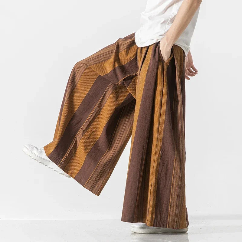 Swayline Cotton-Linen Pants - Redwood Main