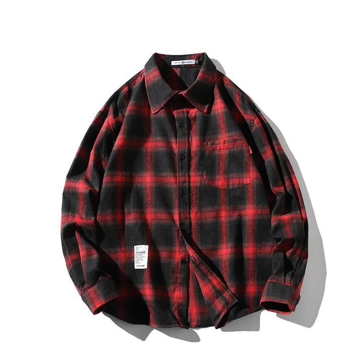 Gridlock Flannel Shirt - Redwood Main