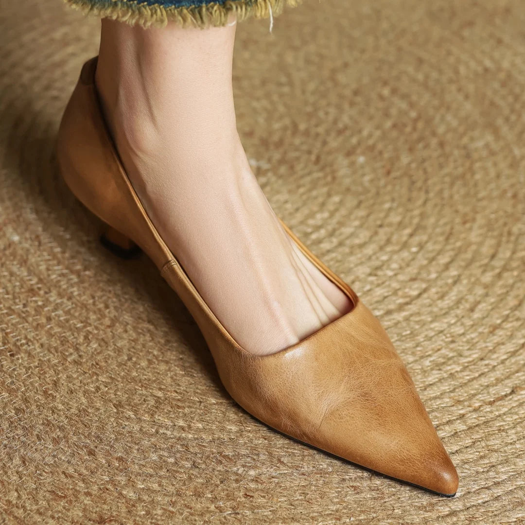 Mirelle Genuine Leather Heels