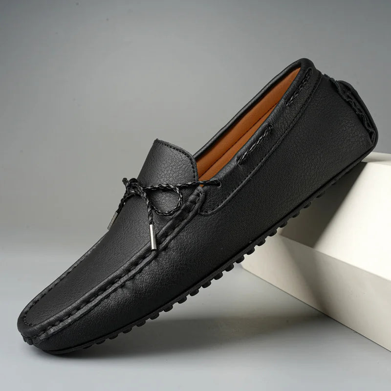 Alviero Leather Loafers - Redwood Main
