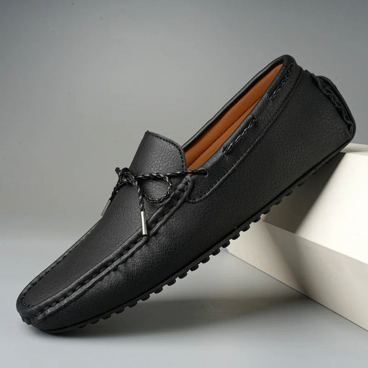 Alviero Leather Loafers - Redwood Main