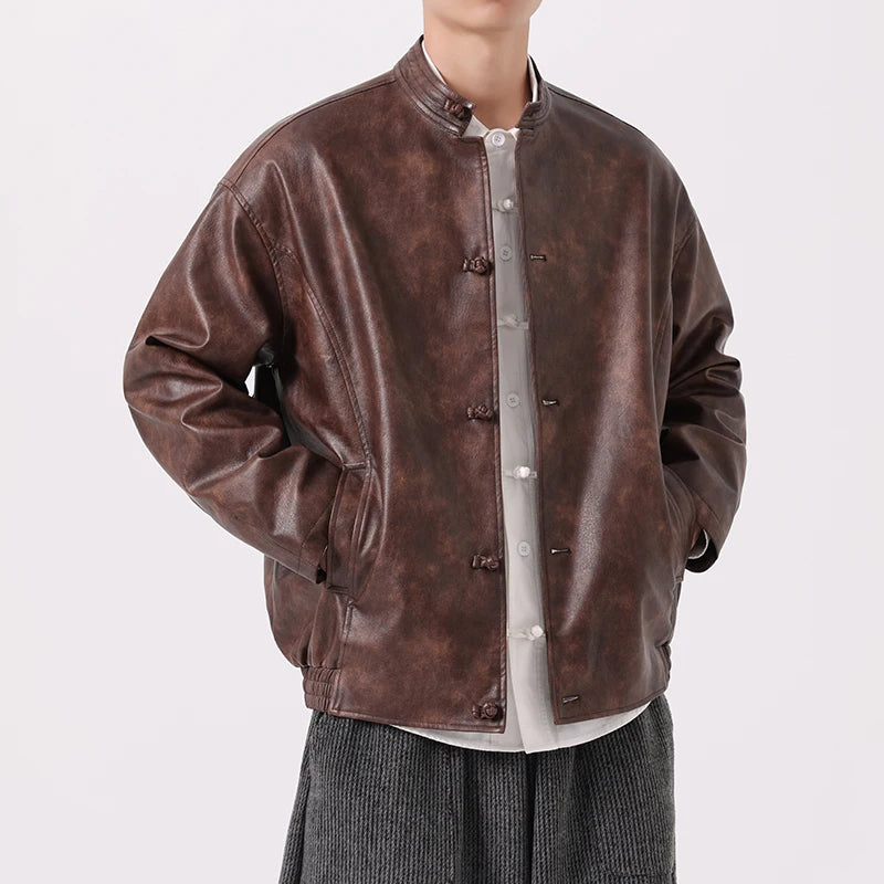 Mystic Leather Jacket - Redwood Main