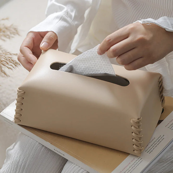 Silque Tissue Box - Redwood Main
