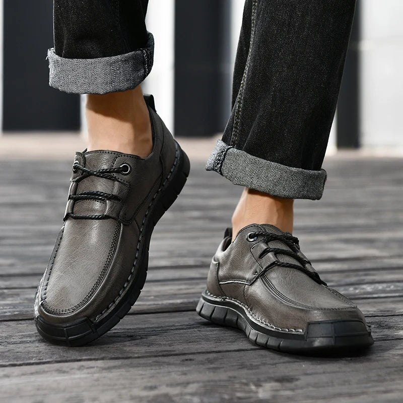 Regent Leather Shoes - Redwood Main