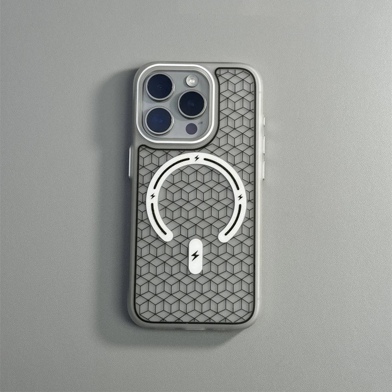 Power Hex Iphone Case - Redwood Main