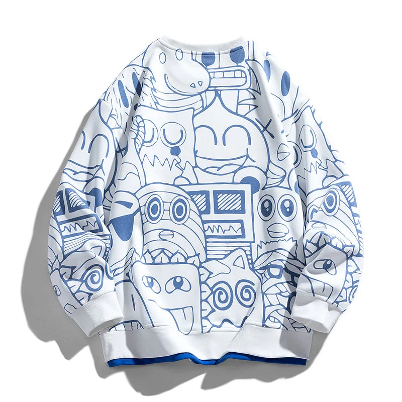 Graffiti Flow Pullover - Redwood Main