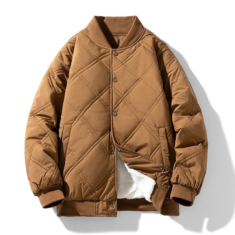 Tommy Trail Quilted Bomber - Redwood Main