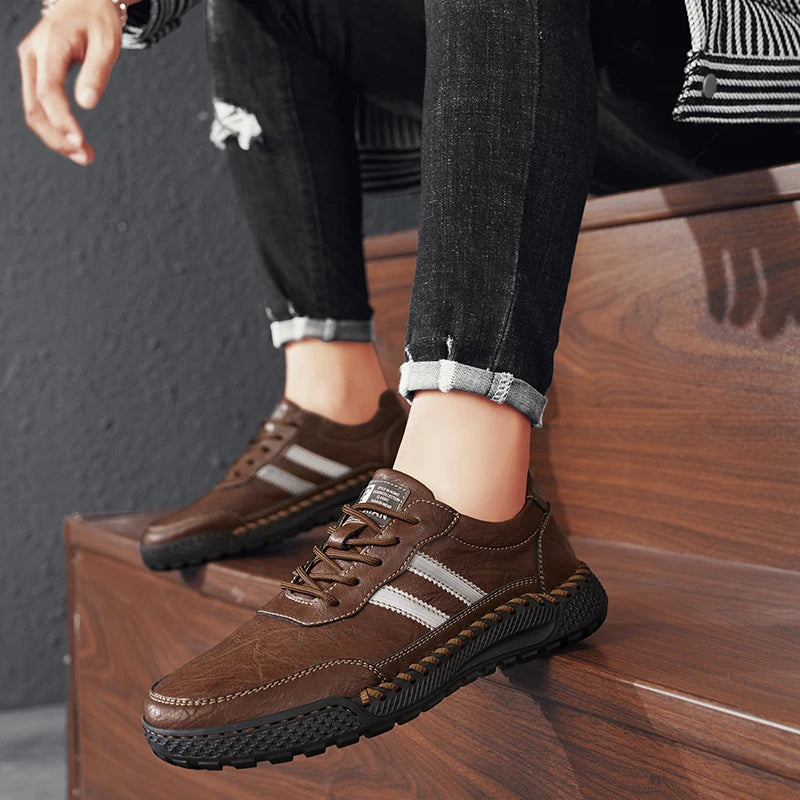 Verano Leather Shoes - Redwood Main