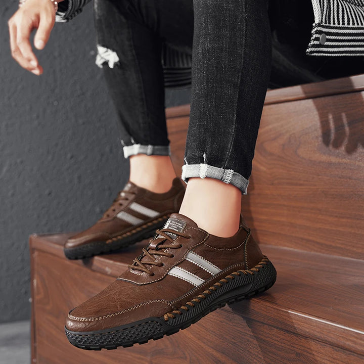 Verano Leather Shoes - Redwood Main