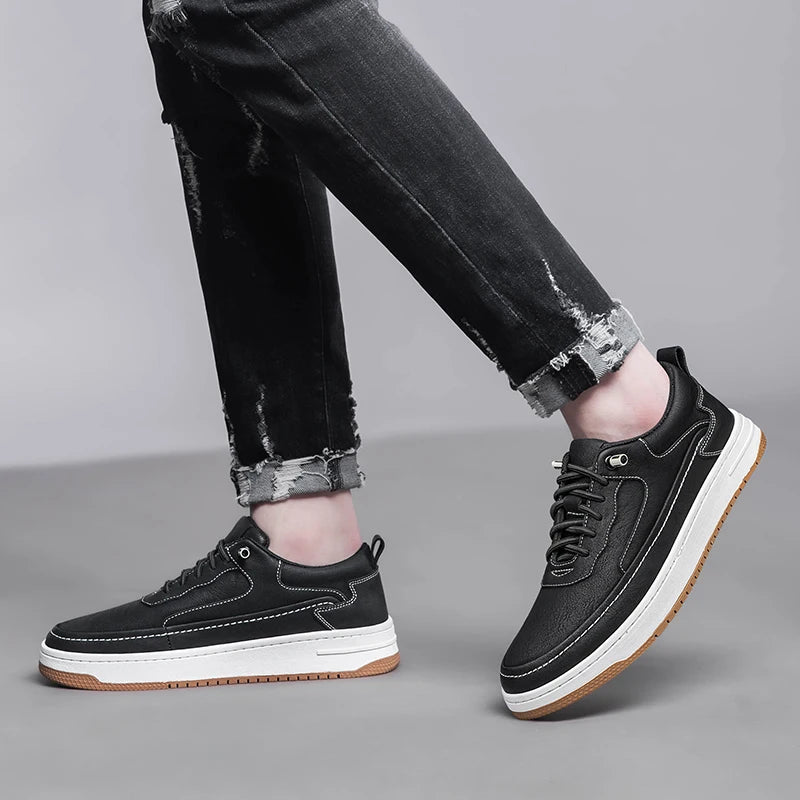 Cooper One Leather Shoes - Redwood Main
