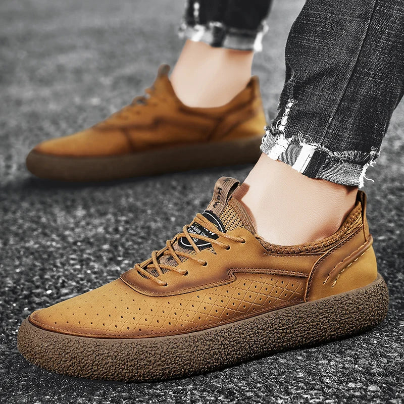 Carrington Genuine Leather Shoes - Redwood Main