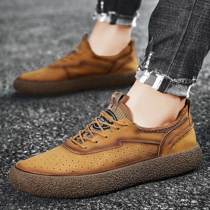 Carrington Genuine Leather Shoes - Redwood Main