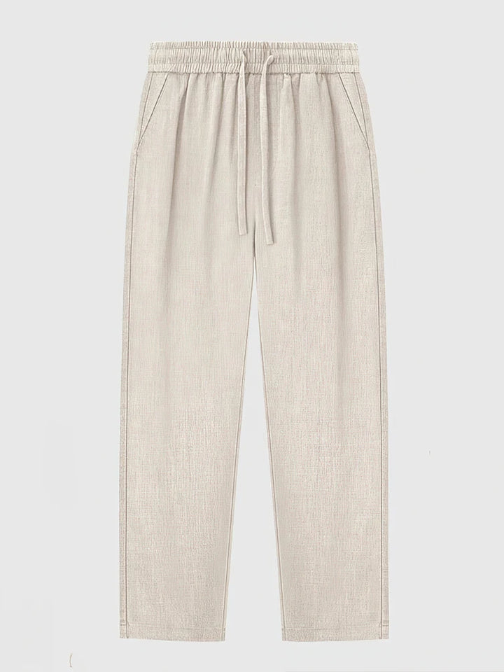 Lusso Linen Pants - Redwood Main