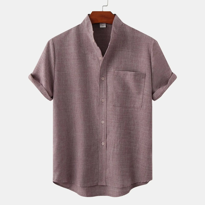 Levante Linen Shirt - Redwood Main
