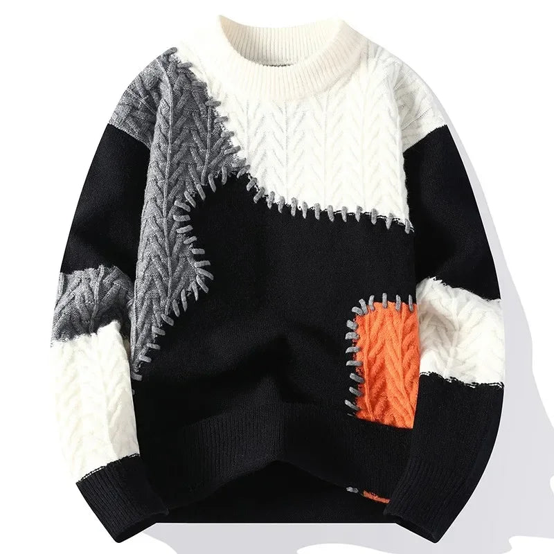 Oliver Stitched Sweater - Redwood Main