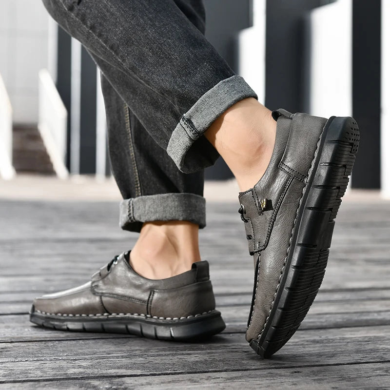 Regent Leather Shoes - Redwood Main
