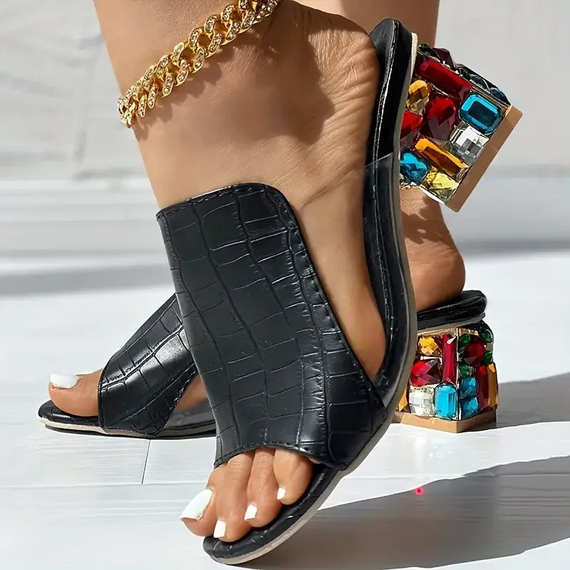 Vivienne Crystal Heels - Redwood Main