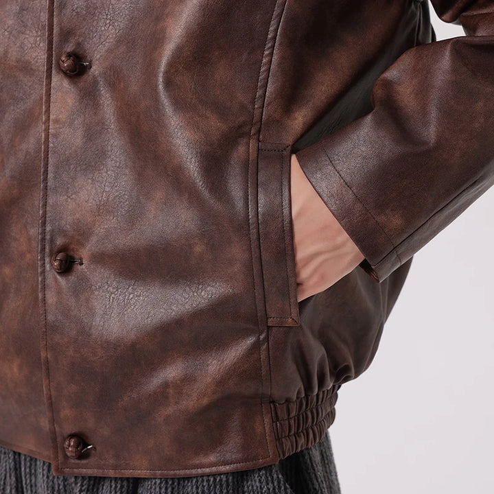 Mystic Leather Jacket - Redwood Main
