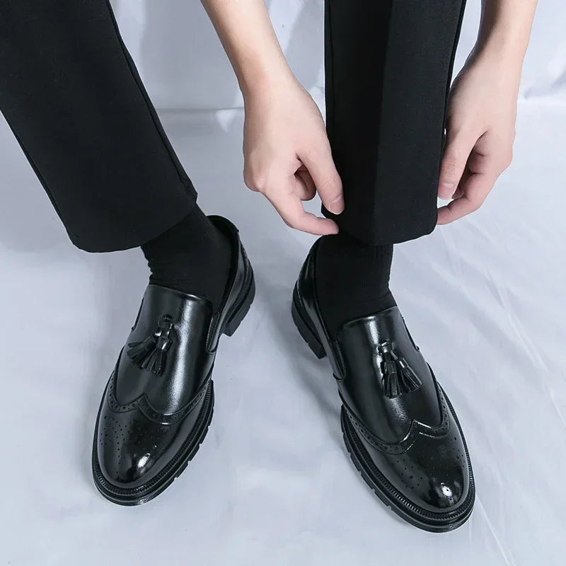 Firenze Leather Loafers - Redwood Main