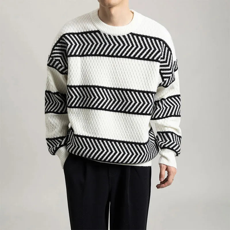 Chevron Flow Sweater - Redwood Main