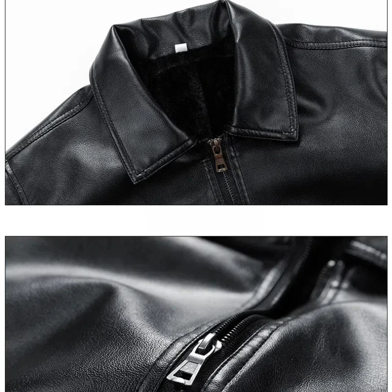 The Maverick Leather Bomber - Redwood Main