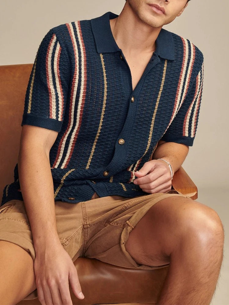 Solaro Knit Polo - Redwood Main