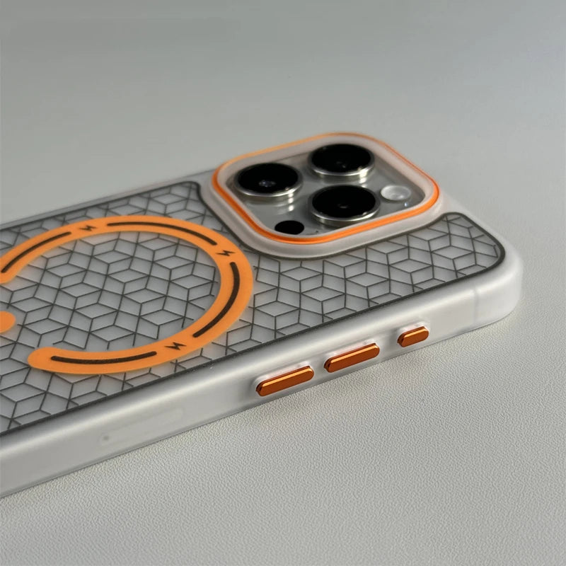 Power Hex Iphone Case - Redwood Main