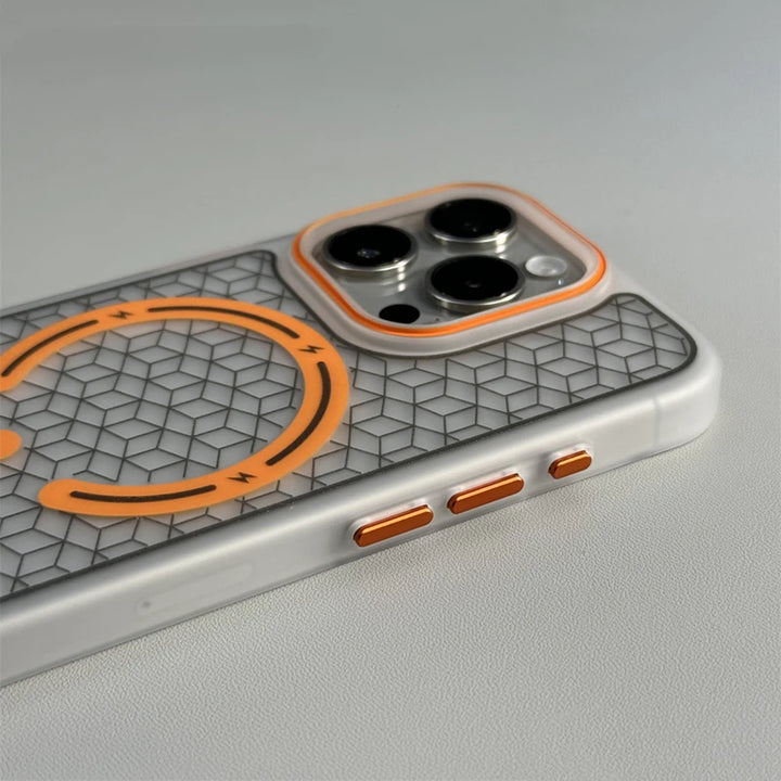 Power Hex Iphone Case - Redwood Main