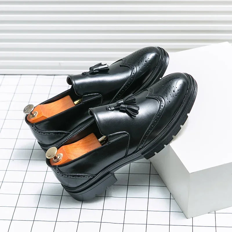 Firenze Leather Loafers - Redwood Main