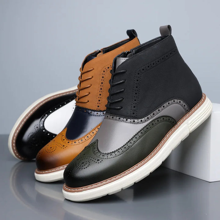 Raven Leather Boots