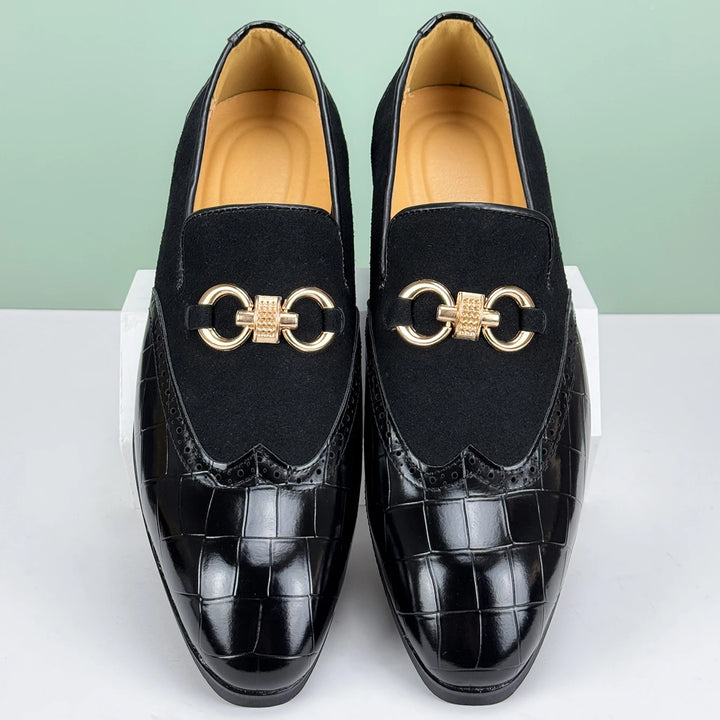 Valerio Leather Loafers - Redwood Main