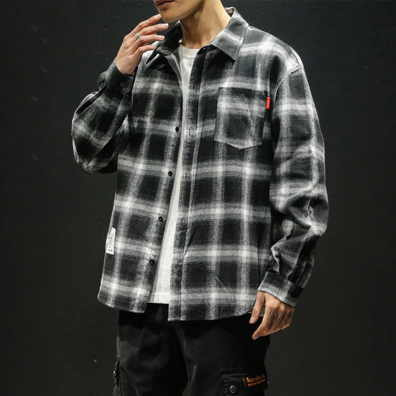 Gridlock Flannel Shirt - Redwood Main