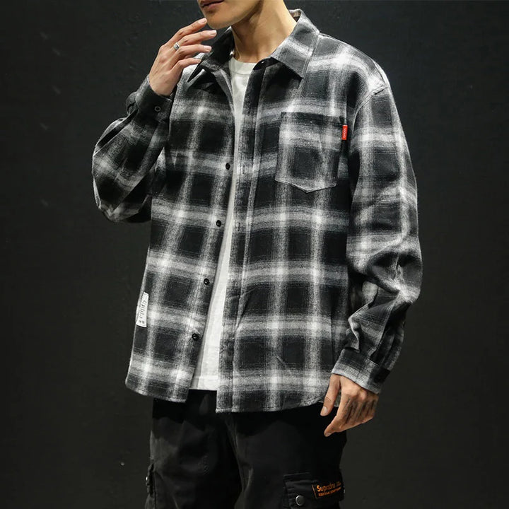 Gridlock Flannel Shirt - Redwood Main